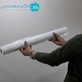 تصویر رول ملحفه یکبار مصرف عرض 60 گرماژ 20 | سفید 20 متر رول ملحفه یکبار مصرف عرض 60