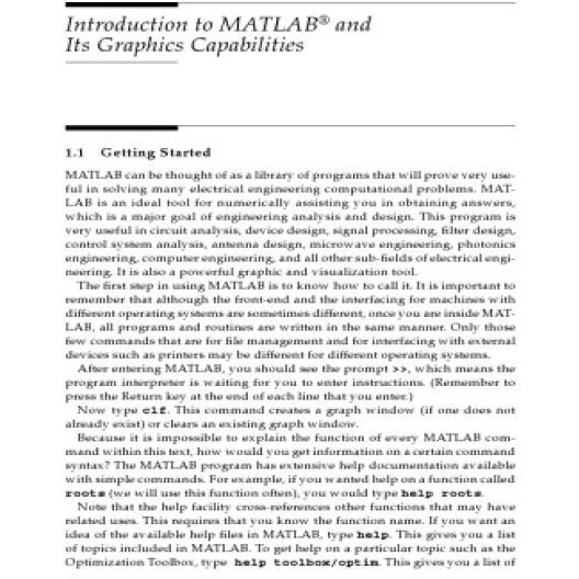 خرید و قیمت دانلود کتاب Introducing to Matlab and it's Graphics ...