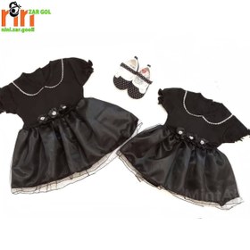 تصویر دامن سه گل مشکی 