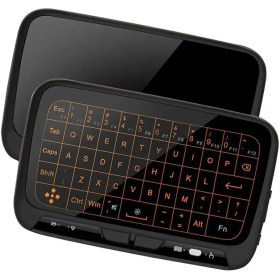 تصویر مینی کیبورد بی سیم با تاچ پد مدل +H18 H18+ Mini Wireless Keyboard with Touchpad