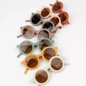 تصویر عینک آفتابی بچگانه گرد پلاریزه 