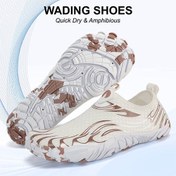 تصویر کفش آبی plankzone مدل Leymar رنگ سفید قهوه ای 