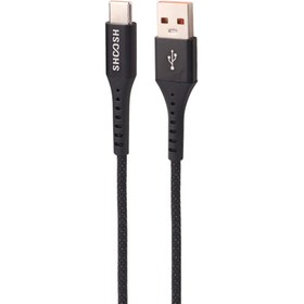 تصویر کابل تایپ سی فست شارژ Shoosh SH125C 5A 1.1m Shoosh SH125C 5A 1.1m Type-C Fast Charging Cable