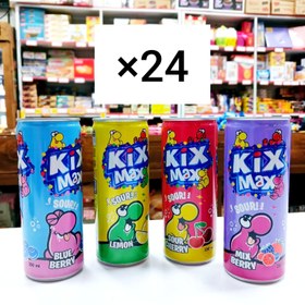 تصویر نوشیدنی گازدار کیکس مکس باکس 24 عددی kixmax kixmax