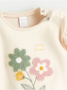 تصویر سویشرت نوزاد دختر با یقه دوچرخه‌ای و گل - ال‌سی وایکیکی - LC Waikiki -- 981274851- اورجینال 