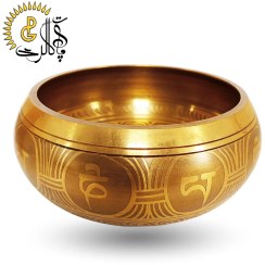 تصویر کاسه تبتی نیمه دستساز نپالی کد 3318 