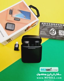 تصویر میکروفون وایرلس کیس دار | M3 Wireless Mic 