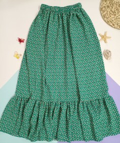 تصویر دامن کرپ پفکی (کد 1548) 