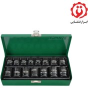 تصویر جعبه بکس فشار قوی 15 پارچه 1/2 اینچ تاپ تول TOPTUL کدGDAD1501 