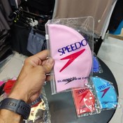 تصویر کلاه شنا سیلیکونی speedo ساده تکرنگ در ۸ رنگ 