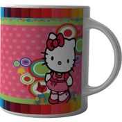 تصویر ماگ چاپلینو طرح کودکانه Hello Kitty سلام کیتی – M214 Chaplino mug, Hello Kitty children's design