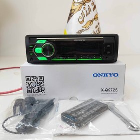 تصویر پخش اصلی انکیو پنل جدا مولتی کالر مدل ONKYO MP3 X-Qs725 