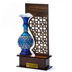 تصویر تندیس گلدان میناکاری 