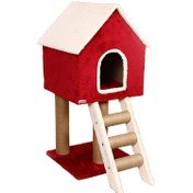 تصویر اسکرچر مدل کلبه کدیپک گربه Kedipek cottage cat scratcher