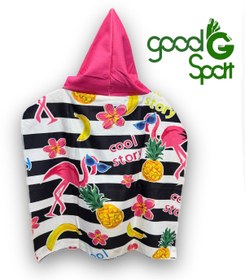 تصویر حوله پانچو فلامینگو 