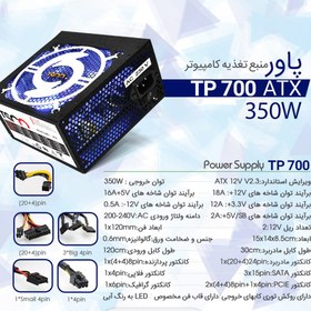 تصویر منبع تغذیه کامپیوتر تسکو مدل TSCO TP700 