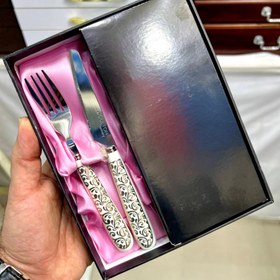 تصویر کارد و چنگال میوه‌خوری مارک دالتون - S Mark Dalton fruit cutlery