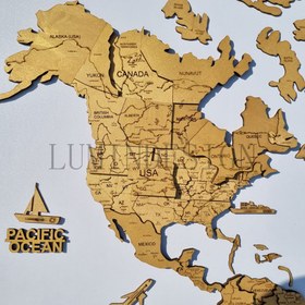 تصویر نقشه جهان پرایم طلایی 