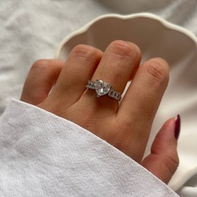 تصویر انگشتر جواهری نگینی 