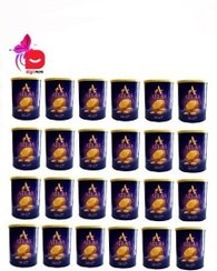 تصویر خرید عمده موم دائم کنسروی طلا اطلس حجم 700 گرم کارتن 24 عددی 