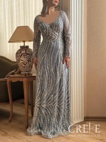 تصویر پیراهن مجلسی دامن کلوش 