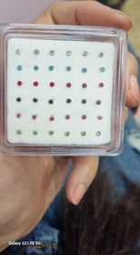 تصویر پرسینگ بینی جنس نقره 