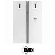 تصویر یخچال فریزر دوقلو اسنوا مدل 1019 ظرفیت ۸ فوت 