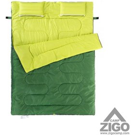 تصویر کیسه خواب نیچرهایک مدل Double With Pillow Naturehike Outdoor Camping Envelope Cotton Double Sleeping Bag