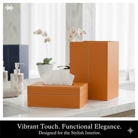 تصویر سطل و جا دستمال 