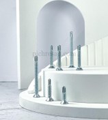 تصویر پیچ سرمته سرتخت تایوانی ۲۱/۲*۱۰ سایز ۶/۵ سانت بسته ۲۰۰ عددی 