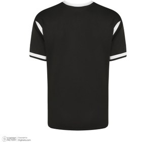 تصویر ست تی شرت و شلوارک ورزشی مردانه پانیل مدل داوری 2036BK - سرمه ای تیره - XL 