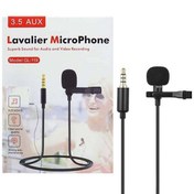 تصویر میکروفون یقه ای AUX مدل Lavalier GL-119 مشخصات میکروفون یقه ای AUX مدل Lavalier GL-119: رابط: AUX طول کابل: 1.5 متر اتصال مستقیم به انواع گوشی و لپ تاپ و تبلت