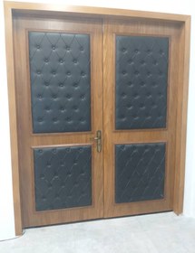 تصویر در لمسه روکش‌ چرم‌ آگوستیک درب عایق صدا Sound proof door