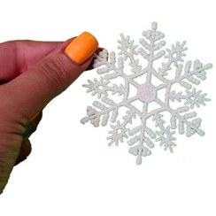 تصویر آویز تزئینی مدل برف کریسمس بسته ۳ عددی 