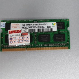 تصویر رم لپ تاپ هاینیکس DDR3-PC3 (1333-10600) ظرفیت 4 گیگ استوک Hynix DDR3-PC3