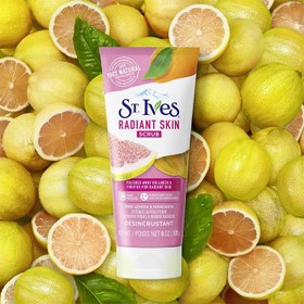 تصویر اسکراب پرتقال و لیمو صورتی سنت ایوز St.Ives-Acne-Control-Mandarin & Pink lemon-Scrub