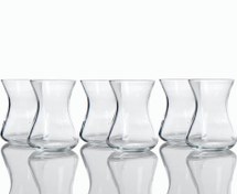 تصویر ست چایخوری 6 عددی انگلیش هوم مدل Basel سایز 160 میل شفاف Basel Glass 6 pcs Tea Glass 160 ml Transparent