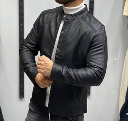 تصویر کت چرم مردانه کد 6523 سایز ۴ ایکس ال 
