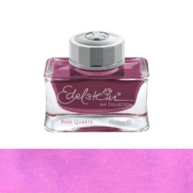 تصویر شیشه جوهر خودنویس Pelikan Edelstein Rose Quartz صورتی 