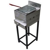 تصویر سرخ کن صنعتی گازی تک لگن پایه دار 