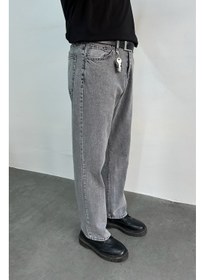 تصویر شلوار جین گشاد مردانه برند hyman Men's Baggy Jean Trousers