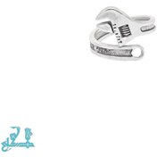 تصویر انگشتر آچار فرانسه شکنج از نقره 