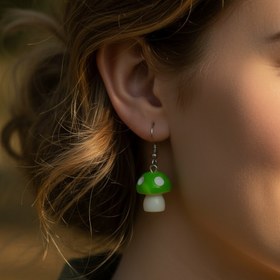 تصویر گوشواره قارچی کد 1 