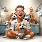 تصویر ویزیت دامپزشک در محل پکیج 11 ( فقط اطراف شهر تهران ) مناسب سگ ها 