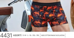 تصویر شورت پادار طرحدار مردانه براک مدل 4431 
