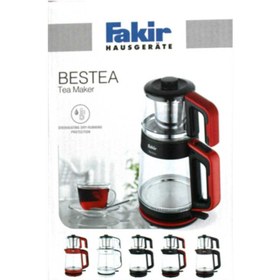 تصویر دستگاه شیشه ای چای 19000 قرمز مشکی برند Fakir کد 1665487504 