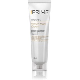 تصویر کرم ضد ترک بدن پریم Prime مدل Corpex حجم 75 میل Prime Stretch Mark Cream 75ml