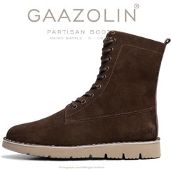 تصویر بوت پارتیزان گازولین گِلی جیر – GAAZOLIN Partisan Boots Rainy Battle S 