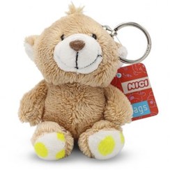 تصویر جاکلیدی خرسی برند NICI نیکی ابعاد 9×10 سانتی متر نسکافه‌ای 