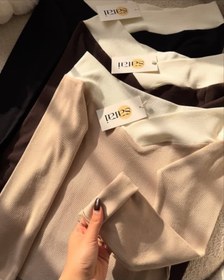 تصویر بلوز یقه باز دوتیکه 